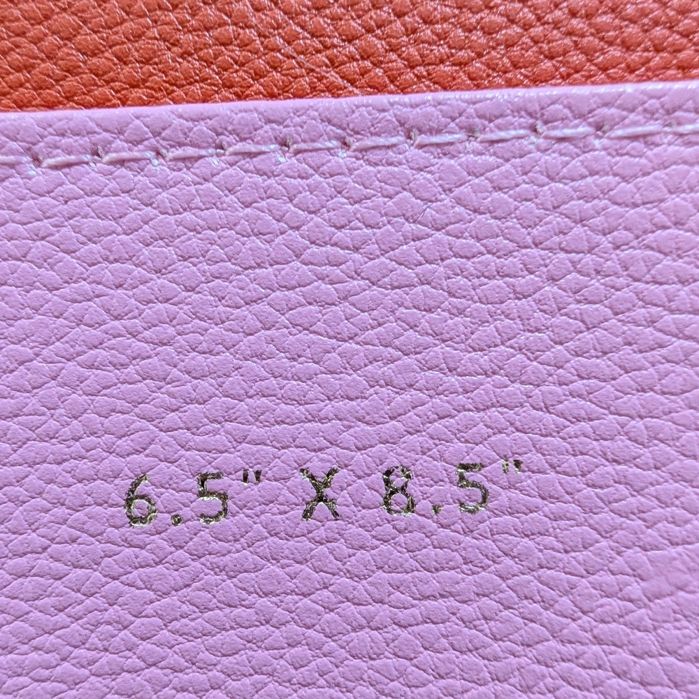 Fringe Studio Pink and Red Vegan Leather Pocket Notebook - Picture 3 of 6